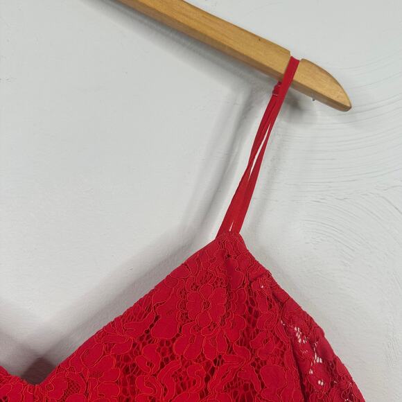 Lulus Caterina Red Lace Off-the-Shoulder Maxi Dress - Picture 4 of 10